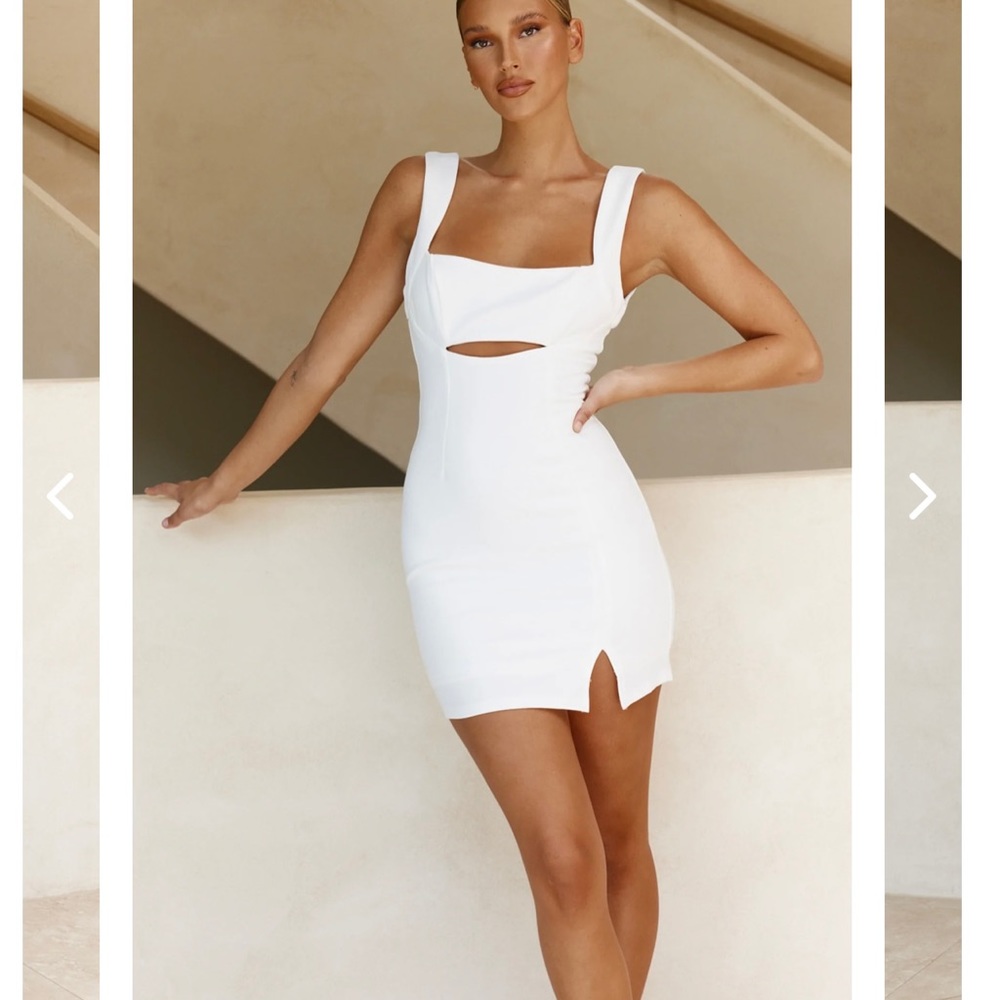 Brand New Selfie Leslie White Dress